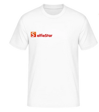 Laden Sie das Bild in den Galerie-Viewer, T-Shirt weiß Logo + Schriftzug rechts