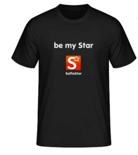 Laden Sie das Bild in den Galerie-Viewer, T-Shirt schwarz "be my Star"